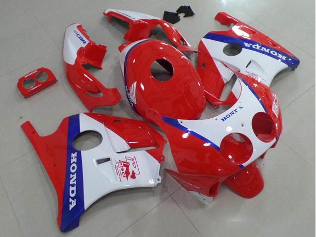 Affordable 1991-1998 Blue Red White Honda CBR250RR MC22 Replacement Motorcycle Fairings UK Affordable 1991-1998 Blue Red White Honda CBR250RR MC22 Replacement Motorcycle Fairings UK