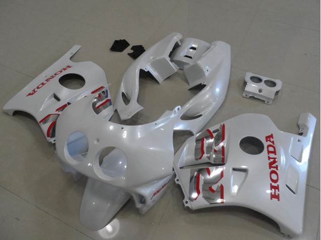 Affordable 1991-1998 Pearl White Red Honda CBR250RR MC22 Motorcylce Fairings UK