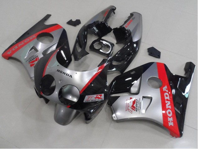 Affordable 1991-1998 Silver Black Red Honda CBR250RR MC22 Motorcycle Fairing Kits UK Affordable 1991-1998 Silver Black Red Honda CBR250RR MC22 Motorcycle Fairing Kits UK