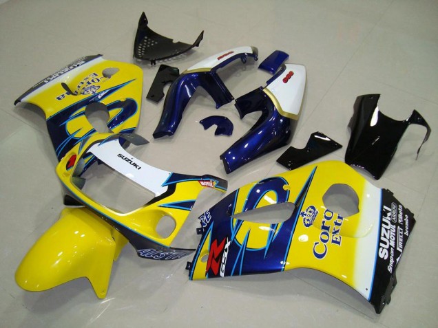Affordable 1996-2000 Yellow Corona Suzuki GSXR 600 Motorcycle Fairings UK Affordable 1996-2000 Yellow Corona Suzuki GSXR 600 Motorcycle Fairings UK