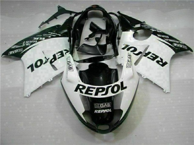Affordable 1996-2007 White Black Repsol Honda CBR1100XX Replacement Motorcycle Fairings UK Affordable 1996-2007 White Black Repsol Honda CBR1100XX Replacement Motorcycle Fairings UK