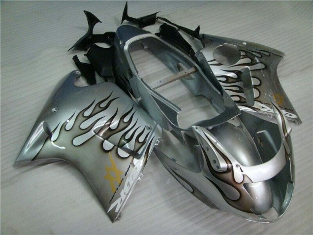 Affordable 1996-2007 Flame Silver Grey Honda CBR1100XX Motorcycle Fairings Kits UK Affordable 1996-2007 Flame Silver Grey Honda CBR1100XX Motorcycle Fairings Kits UK