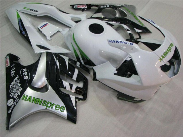 Affordable 1995-1998 White Green Hannspree Honda CBR600 F3 Motorcycle Fairings Kit UK Affordable 1995-1998 White Green Hannspree Honda CBR600 F3 Motorcycle Fairings Kit UK