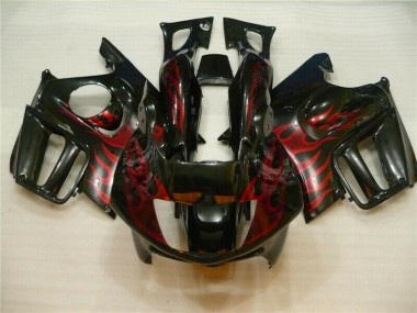 Affordable 1995-1998 Black Red Flame Honda CBR600 F3 Motorcycle Fairing UK