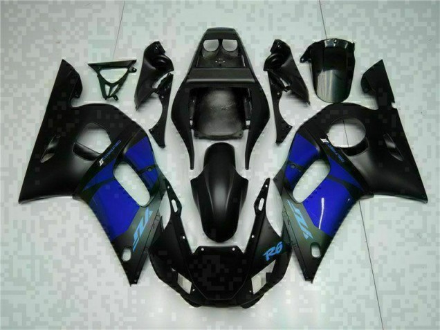 Affordable 1998-2002 Blue Black Yamaha YZF R6 Bike Fairing Kit UK