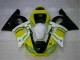 Affordable 1998-2002 Yellow White Yamaha YZF R6 Motorcycle Fairings Kits UK
