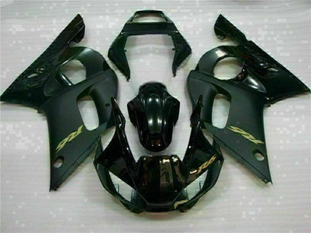 Affordable 1998-2002 Black Yamaha YZF R6 Motorcycle Replacement Fairings UK