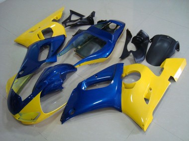 Affordable 1998-2002 Yellow Blue Yamaha YZF R6 Motorcycle Fairing Kit & Bodywork UK
