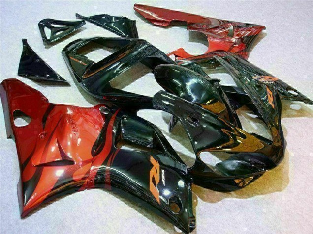 Affordable 2000-2001 Red Yamaha YZF R1 Motorcyle Fairings UK