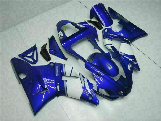 Affordable 2000-2001 Blue Yamaha YZF R1 Motorcycle Fairings Kit UK