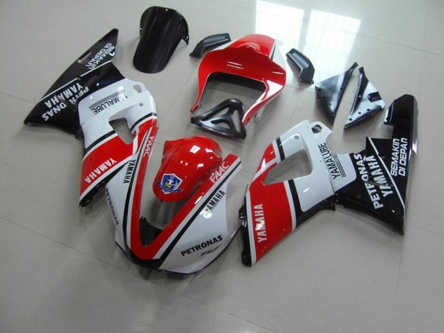 Affordable 2000-2001 Red White Yamalube Race Yamaha YZF R1 Motorcycle Fairings Kits UK