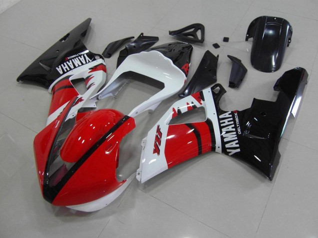 Affordable 2000-2001 Red Black White Race Version Yamaha YZF R1 Motorcycle Replacement Fairings UK Affordable 2000-2001 Red Black White Race Version Yamaha YZF R1 Motorcycle Replacement Fairings UK