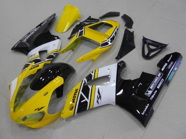 Affordable 2000-2001 Yellow Aniversary Yamaha YZF R1 Motorcycle Fairings UK