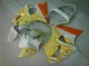 Affordable 2000-2002 White Yellow Flame Kawasaki ZX6R Bike Fairings UK Affordable 2000-2002 White Yellow Flame Kawasaki ZX6R Bike Fairings UK