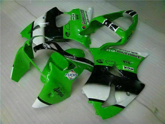 Affordable 2000-2002 Green Black Kawasaki ZX6R Motorbike Fairing UK Affordable 2000-2002 Green Black Kawasaki ZX6R Motorbike Fairing UK