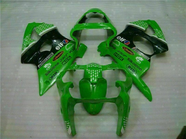 Affordable 2000-2002 Green Black Kawasaki ZX6R Motor Bike Fairings UK Affordable 2000-2002 Green Black Kawasaki ZX6R Motor Bike Fairings UK