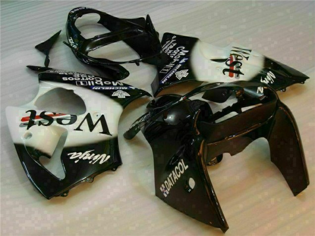 Affordable 2000-2002 Black West Ninja Kawasaki ZX6R Motorcycle Fairings Kits UK Affordable 2000-2002 Black West Ninja Kawasaki ZX6R Motorcycle Fairings Kits UK