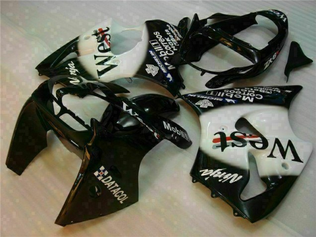 Affordable 2000-2002 Black West Ninja Kawasaki ZX6R Motorcycle Fairings Kits UK Affordable 2000-2002 Black West Ninja Kawasaki ZX6R Motorcycle Fairings Kits UK