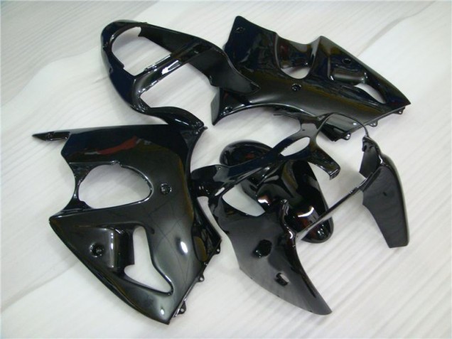 Affordable 2000-2002 Glossy Black Kawasaki ZX6R Motorbike Fairing Kits UK Affordable 2000-2002 Glossy Black Kawasaki ZX6R Motorbike Fairing Kits UK