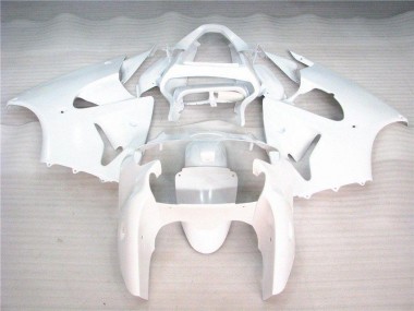 Affordable 2000-2002 Glossy White Kawasaki ZX6R Bike Fairing UK