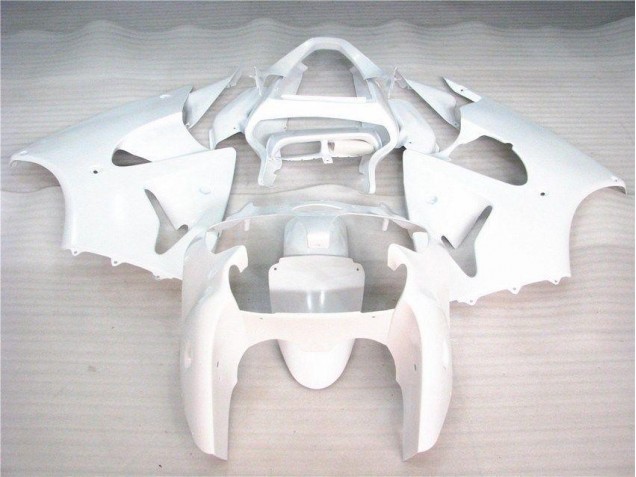 Affordable 2000-2002 Glossy White Kawasaki ZX6R Bike Fairing UK Affordable 2000-2002 Glossy White Kawasaki ZX6R Bike Fairing UK
