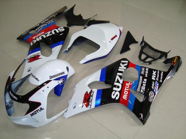 Affordable 2000-2002 Black White Blue Suzuki GSXR 1000 Moto Fairings UK Affordable 2000-2002 Black White Blue Suzuki GSXR 1000 Moto Fairings UK