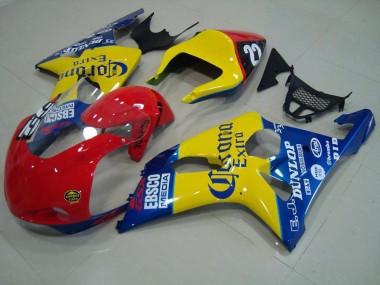 Affordable 2000-2002 Red Yellow Blue Corona Race Suzuki GSXR 1000 Motorbike Fairings UK