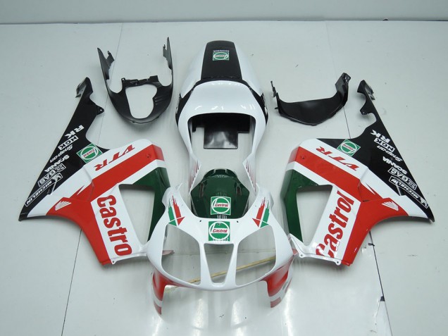 Affordable 2000-2006 White Black Red Castro Honda VTR1000 Bike Fairings UK Affordable 2000-2006 White Black Red Castro Honda VTR1000 Bike Fairings UK
