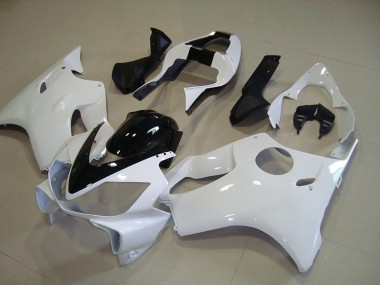 Affordable 2001-2003 White with Black Stripe Honda CBR600 F4i Motorcycle Fairing Kits UK
