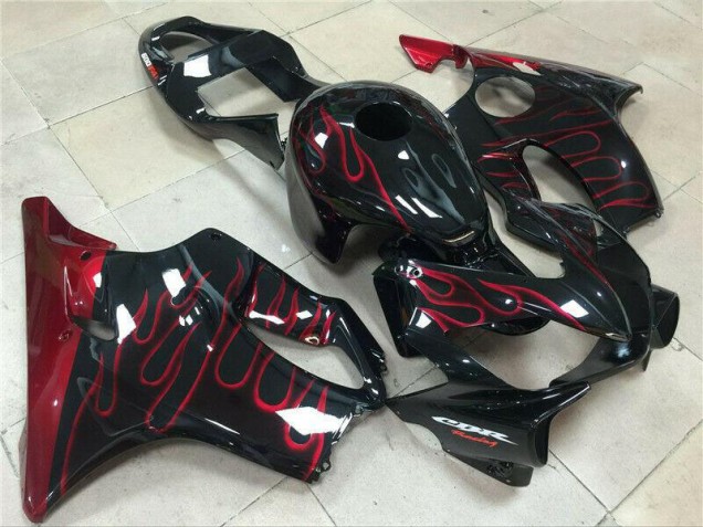 Affordable 2001-2003 Red Flame Honda CBR600 F4i Motorcycle Fairings Kit UK Affordable 2001-2003 Red Flame Honda CBR600 F4i Motorcycle Fairings Kit UK