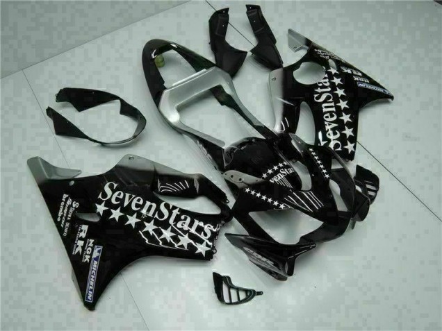 Affordable 2001-2003 Black White Seven Stars Honda CBR600 F4i Bike Fairing UK Affordable 2001-2003 Black White Seven Stars Honda CBR600 F4i Bike Fairing UK