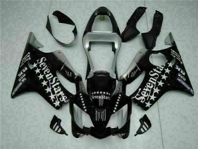 Affordable 2001-2003 Black White Seven Stars Honda CBR600 F4i Bike Fairing UK Affordable 2001-2003 Black White Seven Stars Honda CBR600 F4i Bike Fairing UK
