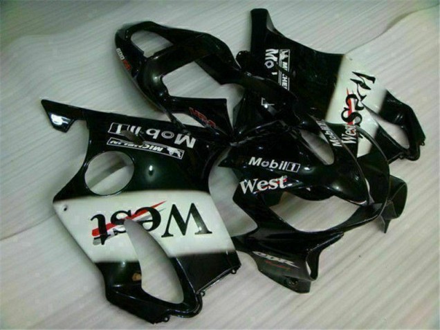 Affordable 2001-2003 White Black West Honda CBR600 F4i Bike Fairings UK Affordable 2001-2003 White Black West Honda CBR600 F4i Bike Fairings UK