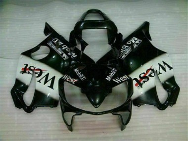 Affordable 2001-2003 White Black West Honda CBR600 F4i Bike Fairings UK