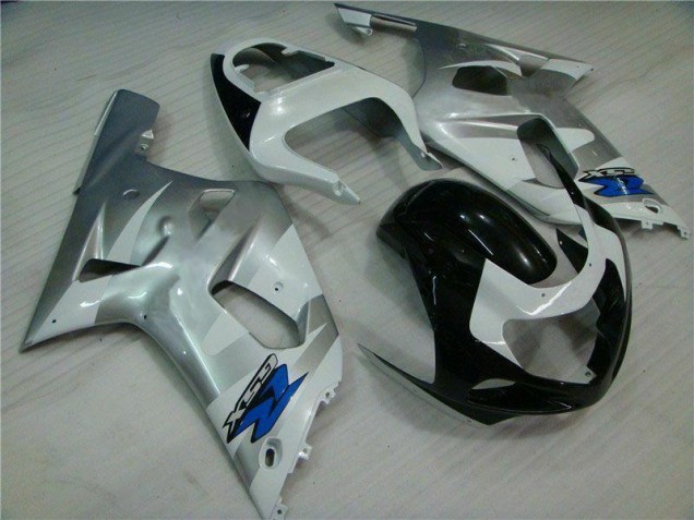 Affordable 2001-2003 Silver Black Suzuki GSXR 600/750 Motorbike Fairing Kits UK