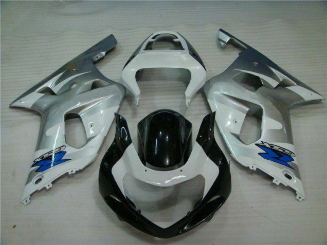 Affordable 2001-2003 Silver Black Suzuki GSXR 600/750 Motorbike Fairing Kits UK
