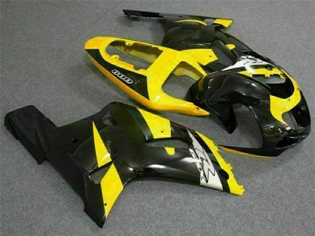 Affordable 2001-2003 Yellow Black Suzuki GSXR 600/750 Motorcycle Replacement Fairings UK