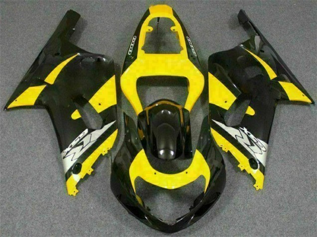 Affordable 2001-2003 Yellow Black Suzuki GSXR 600/750 Motorcycle Replacement Fairings UK