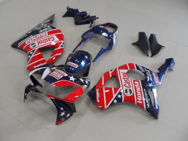 Affordable 2002-2003 Dark Blue Star Honda CBR900RR 954 Motorbike Fairing Kits UK