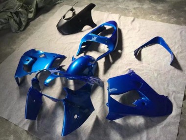 Affordable 2002-2003 Blue Matte Black Kawasaki ZX9R Motorbike Fairings UK