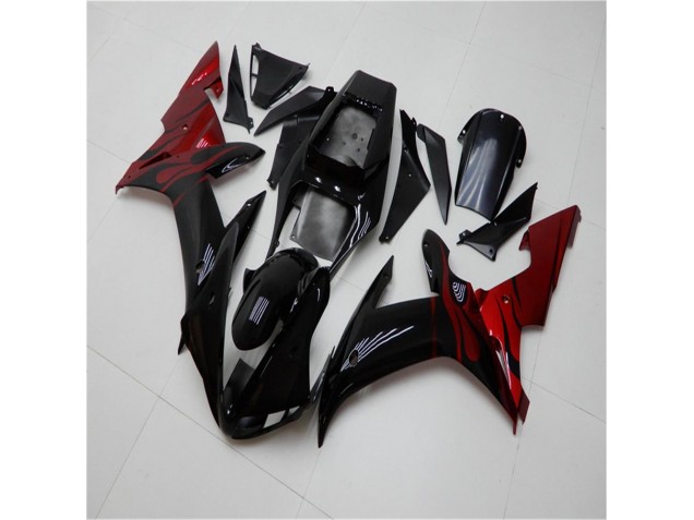 Affordable 2002-2003 Black Red Yamaha YZF R1 Motorcycle Fairing UK