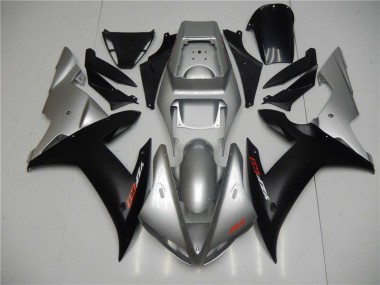 Affordable 2002-2003 Silver Black Yamaha YZF R1 Motorbike Fairings UK