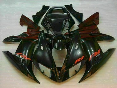 Affordable 2002-2003 Black Yamaha YZF R1 Bike Fairings UK