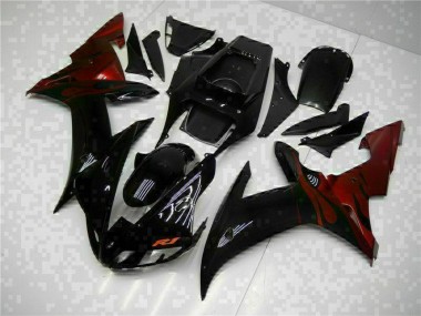 Affordable 2002-2003 Black Yamaha YZF R1 Motorcycle Fairings UK