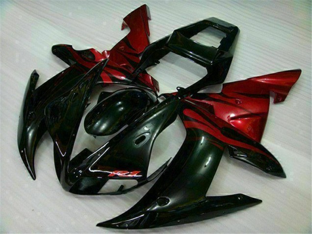 Affordable 2002-2003 Black Red Yamaha YZF R1 Bike Fairing UK