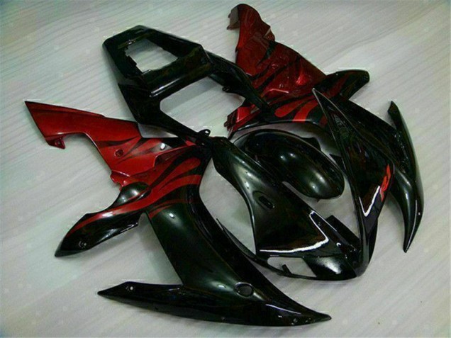 Affordable 2002-2003 Black Red Yamaha YZF R1 Bike Fairing UK