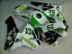 Affordable 2003-2004 Green White Black Honda CBR600RR Bike Fairing Kit UK