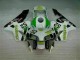 Affordable 2003-2004 Green White Black Honda CBR600RR Bike Fairing Kit UK