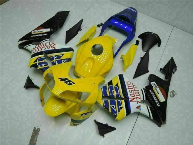 Affordable 2003-2004 Yellow Honda CBR600RR Motorcyle Fairings UK Affordable 2003-2004 Yellow Honda CBR600RR Motorcyle Fairings UK