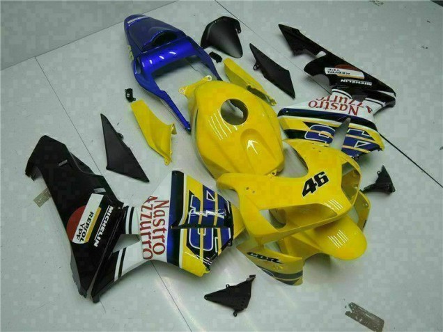 Affordable 2003-2004 Yellow Honda CBR600RR Motorcyle Fairings UK Affordable 2003-2004 Yellow Honda CBR600RR Motorcyle Fairings UK